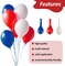 30Pcs Red White and Blue Balloons - 4th of July Decorations Independence Day Patriotic Anniversary De Fiestas Balloons for Birthday Party Balloons Decoration 12 Inch